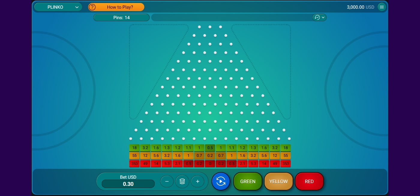 Plinko slotunu çevrimiçi oynayın. 